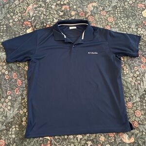 Mens Navy Blue Columbia Polo Shirt